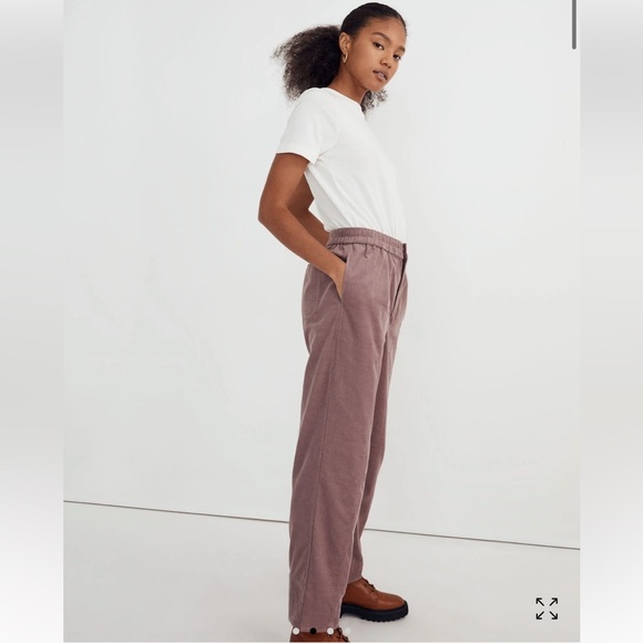 MADEWELL Corduroy Pull-On Tapered Pants Size Small - Picture 3 of 13